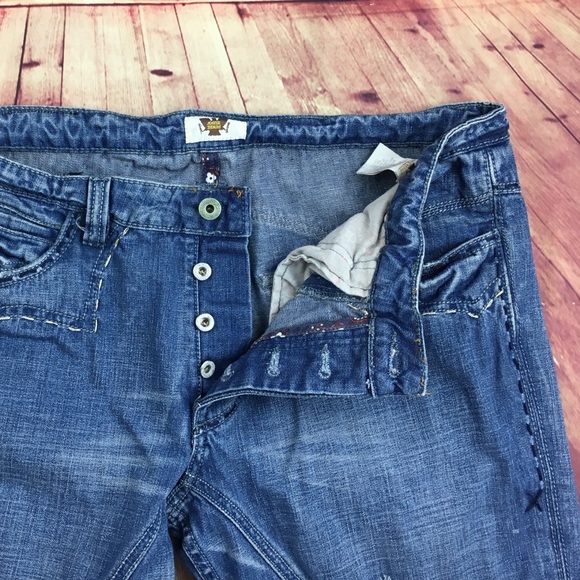 💸Men's Antik Denim designer distressed/faded Jean - Picture 3 of 8